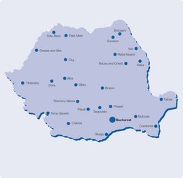 [Translate to Kazakh:] Карта диализных центров NephroCare в Румынии